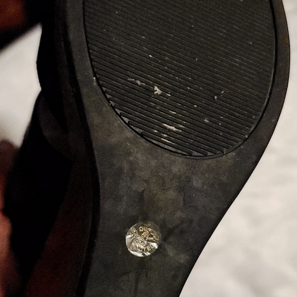 Liz Claiborne Wedge Sandles Brown leather size 6 - Picture 3 of 16